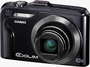 Casio's EXILIM Hi-Zoom EX-H20G digital camera. Photo provided by Casio America, Inc. Click for a bigger picture!