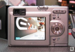 Casio's Exilim Zoom EX-Z3 digital camera. Copyright (c) 2003, The Imaging Resource. All rights reserved. Click for a bigger picture!