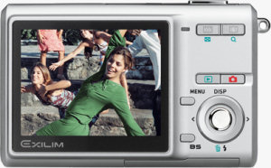 Casio's EXILIM EX-Z60 digital camera. Courtesy of Casio, with modifications by Michael R. Tomkins.