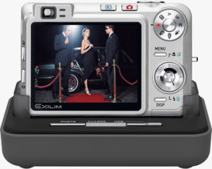 Casio's EXILIM EX-Z850 digital camera. Courtesy of Casio, with modifications by Michael R. Tomkins.