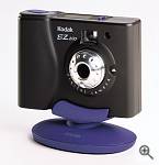 Kodak's EZ200 digital camera, front left quarter view.  Courtesy of Eastman Kodak Co. - click for a bigger picture!