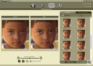 Demonstration of Reallusion's FaceFilter. Created from a stock image used with permission by Michael R. Tomkins. Click for a bigger picture!