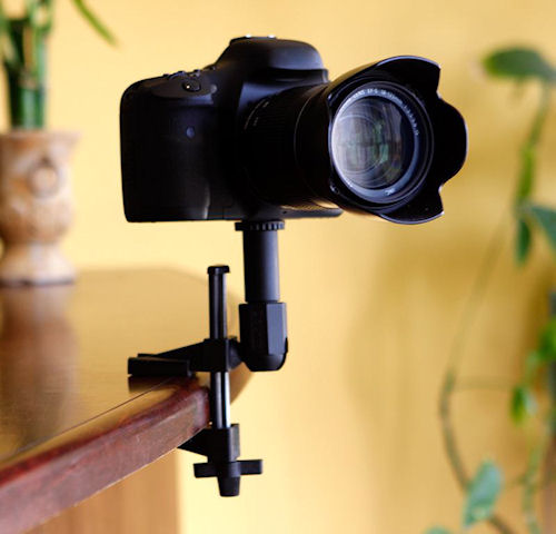 The Fat Gecko Gator Mount in use. Photo provided by Delkin Devices Inc. Click for a bigger picture!