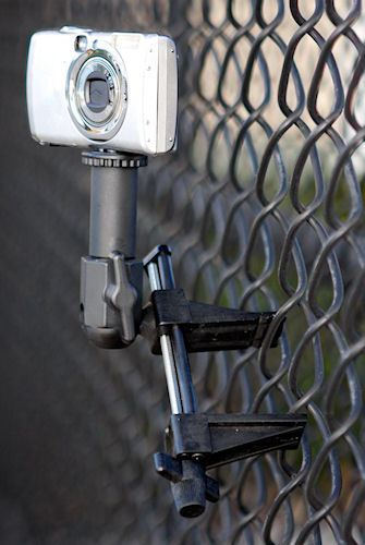 The Fat Gecko Gator Mount in use. Photo provided by Delkin Devices Inc. Click for a bigger picture!