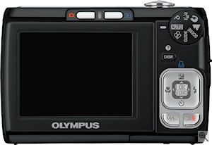 Olympus' FE-310 digital camera. Courtesy of Olympus, with modifications by Michael R. Tomkins. Click for a bigger picture!
