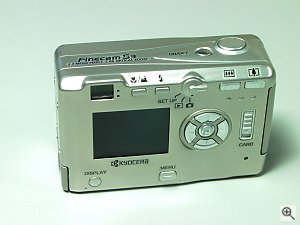 Kyocera's FineCam S3 digital camera. Copyright (c) 2001, Michael R. Tomkins, all rights reserved. Click for a bigger picture!