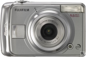 Fujifilm's FinePix A900 digital camera. Courtesy of Fujifilm, with modifications by Michael R. Tomkins. Click for a bigger picture!