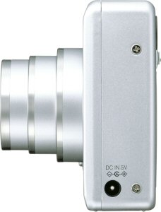 Fujifilm's FinePix F440 digital camera. Courtesy of Fujifilm, with modifications by Michael R. Tomkins. Click for a bigger picture!
