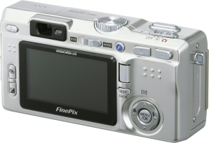 Fujifilm's FinePix F810 digital camera. Courtesy of Fujifilm, with modifications by Michael R. Tomkins. Click for a bigger picture!
