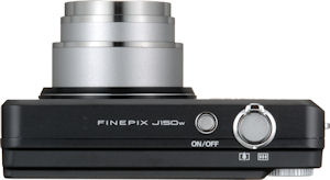 Fujifilm's FinePix J150w digital camera. Courtesy of Fujifilm, with modifications by Michael R. Tomkins. Click for a bigger picture!
