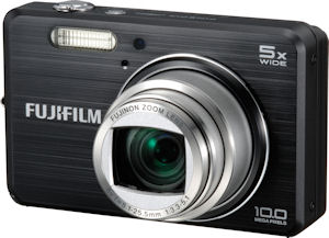 Fujifilm's FinePix J150w digital camera. Courtesy of Fujifilm, with modifications by Michael R. Tomkins. Click for a bigger picture!