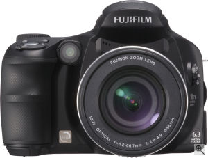 Fujifilm's FinePix S6000fd digital camera. Courtesy of Fujifilm, with modifications by Michael R. Tomkins. Click for a bigger picture!