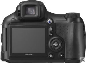 Fujifilm's FinePix S6000fd digital camera. Courtesy of Fujifilm, with modifications by Michael R. Tomkins. Click for a bigger picture!