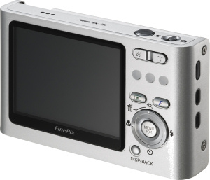Fujifilm's FinePix Z1 digital camera. Courtesy of Fujifilm, with modifications by Michael R. Tomkins. Click for a bigger picture!