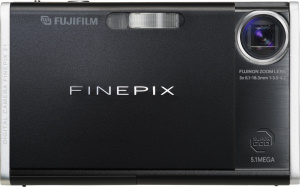 Fujifilm's FinePix Z1 digital camera. Courtesy of Fujifilm, with modifications by Michael R. Tomkins. Click for a bigger picture!