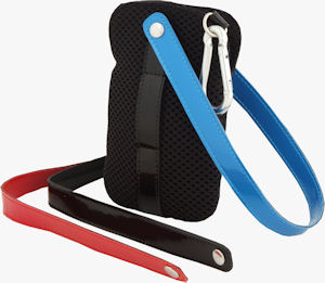 Fujifilm's "CUBO" case for the FinePix Z20fd digital camera. Courtesy of Fujifilm, with modifications by Michael R. Tomkins. Click for a bigger picture!