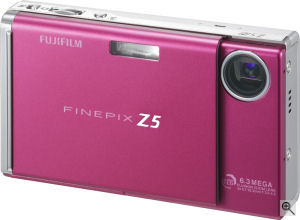 Fujifilm's FinePix Z5fd digital camera. Courtesy of Fujifilm, with modifications by Michael R. Tomkins. Click for a bigger picture!