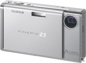 Fujifilm's FinePix Z5fd digital camera. Courtesy of Fujifilm, with modifications by Michael R. Tomkins. Click for a bigger picture!