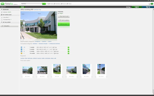 Purchasing an image in Fotolia Desktop. Screenshot provided by Fotolia LLC. Click for a bigger picture!