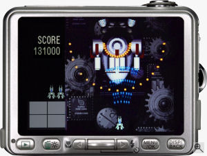 Fujifilm's FinePix V10 digital camera. Courtesy of Fujifilm, with modifications by Michael R. Tomkins. Click for a bigger picture!