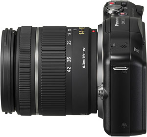 Panasonic's Lumix DMC-GF3 compact system camera. Photo provided by Panasonic Consumer Electronics Co. Click for a bigger picture!