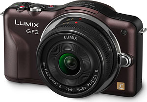 Panasonic's Lumix DMC-GF3 compact system camera. Photo provided by Panasonic Consumer Electronics Co. Click for a bigger picture!