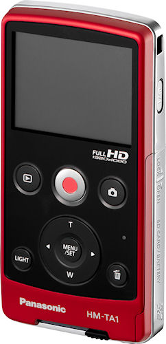 Rear view of Panasonic's HM-TA1 video camera. Photo provided by Panasonic Consumer Electronics Co. Click for a bigger picture!