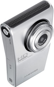 Samsung's HMX-U10 high-definition camcorder. Photo provided by Samsung Electronics Co. Ltd. Click for a bigger picture!