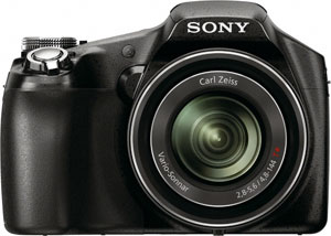 Sony's HX100V digital camera. Photo provided by Sony Electronics Inc. Click for a bigger picture!