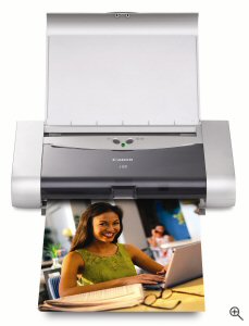 Canon's i80 Bubble Jet Printer. Courtesy of Canon, with modifications by Michael R. Tomkins. Click for a bigger picture!