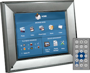 Digital Foci's Image Moments 6 digital picture frame. Courtesy of Digital Foci, with modifications by Michael R. Tomkins. Click for a bigger picture!