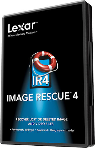 Lexar Image Rescue 4 product packaging. Photo provided by Micron Technology Inc. Click for a bigger picture!