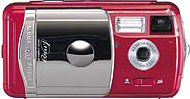 Hitachi's i.mega HDC-401 digital camera. Courtesy of Hitachi, with modifications by Michael R. Tomkins.