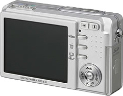Hitachi's i.mega HDC-531 digital camera. Courtesy of Hitachi, with modifications by Michael R. Tomkins.