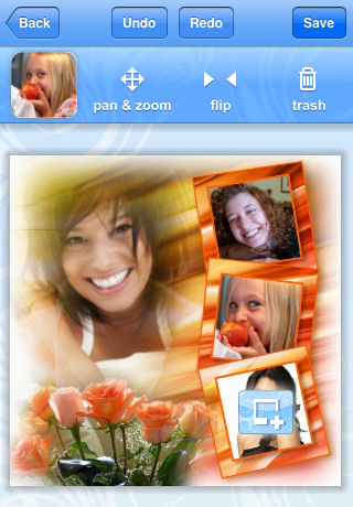 Modifying a Kimi-frame using the Imikimi app. Image provided by Imikimi LLC.