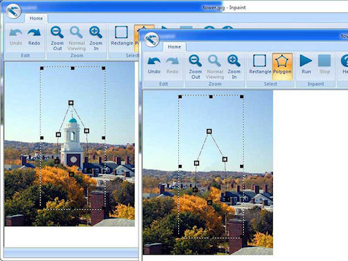 Inpaint: Before and After comparison. Image provided by Teorex. Click for a bigger picture!
