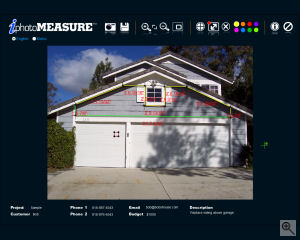 DigiContractor's iPhotoMEASURE software. Screenshot copyright © 2006, The Imaging Resource. All rights reserved.