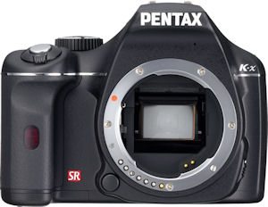 Pentax's K-x digital SLR. Photo provided by Pentax Imaging Co. Click for a bigger picture!