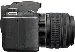 Pentax's K-x digital SLR. Photo provided by Pentax Imaging Co. Click for a bigger picture!