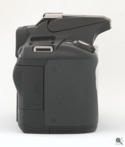 Pentax's K100D digital SLR. Copyright &copy; 2006, The Imaging Resource. All rights reserved. Click for a bigger picture!