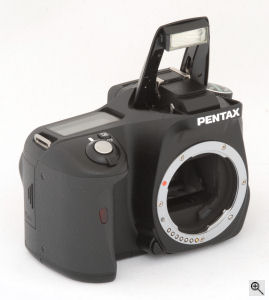 Pentax's K100D digital SLR. Copyright &copy; 2006, The Imaging Resource. All rights reserved. Click for a bigger picture!