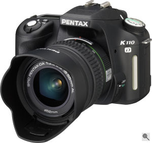 Pentax's K110D digital SLR. Copyright &copy; 2006, The Imaging Resource. All rights reserved. Click for a bigger picture!
