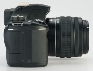 Pentax's K2000 digital SLR. Courtesy of Pentax, with modifications by Michael R. Tomkins. Click for a bigger picture!