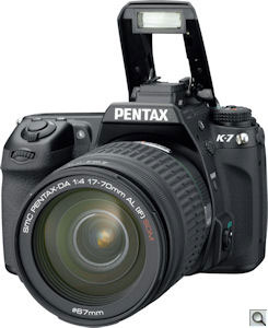 Pentax's K-7 single-lens reflex digital camera. Photo provided by Pentax Imaging Co. Click for a bigger picture!