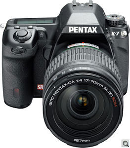Pentax's K-7 single-lens reflex digital camera. Photo provided by Pentax Imaging Co. Click for a bigger picture!