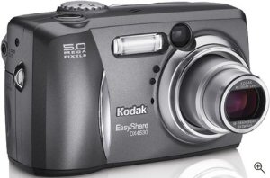 Kodak's EasyShare DX4530 digital camera. Courtesy of Kodak Germany, with modifications by Michael R. Tomkins. Click for a bigger picture!