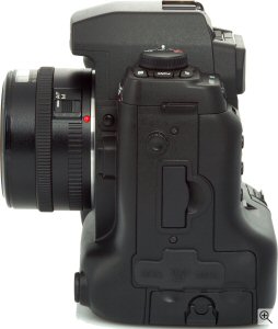 Kodak's DCS Pro SLR/c digital camera. Courtesy of Eastman Kodak Co., with modifications by Michael R. Tomkins. Click for a bigger picture!