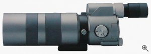 Kowa's TD-1 Super Telephoto Zoom digital camera / spotting scope. Courtesy of Kowa, with modifications by Michael R. Tomkins. Click for a bigger picture!