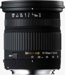 Sigma's 17-70mm F2.8-4.5 DC MACRO lens. Courtesy of Sigma, with modifications by Michael R. Tomkins.
