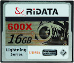 Ritek's RiDATA 600x 16GB Lightning Series UDMA CompactFlash card. Photo provided by Advanced Media Inc.